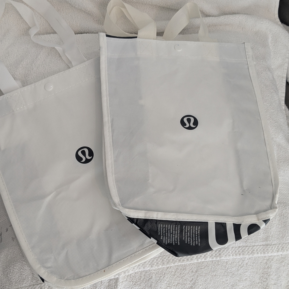 Lululemon Athletica White Tote Bags